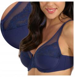 Spiman Elegáns Puha Csipkés Melltartó Tüll Melltartóval Sötétkék 90C
