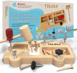  Játék montessori műhely szerszámok barkács készlet 25 db-os (X001SQCQU5)