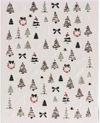 Zodiac Karácsonyi körömmatrica 3D arany