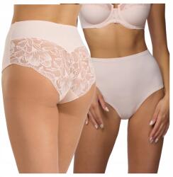 Spiman Női bugyi, magas derekú csipkével, bézs, Size S