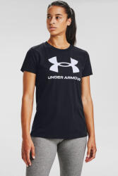 Under Armour Under Armour, Tricou Dama, Cu imprimeu logo, Sportstyle Rival, Negru (1356305-001-S)