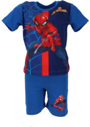 Spiderman Pijamale scurte copii, Spiderman, Cu licenta, Bumbac, Albastru inchis Albastru deschis (SPI24-1356-8B-8652)