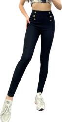 Pucka Colanti Dama, Cu nasturi si mini striatii, Talie inalta, Negru, S M (2126-24-S-2125)