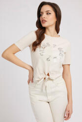 Guess GUESS, Tricou crop cu logo, Maro nisip, XS (W2YI33-I3Z00-G1CX-XS)