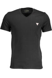 Guess Jeans Tricou Barbati, Guess Jeans, Logo, Negru, Guler in V (TR-183-2492)