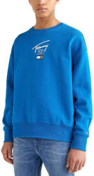 Tommy Hilfiger Tommy Jeans, Bluza Barbati, Sport cu decolteu la baza gatului, Imprimeu logo, Signature, Albastru (DM0DM12867-C22-M)