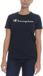 Champion Tricou Dama, Logo, Champion, Albastru inchis, Bumbac, L (113225-NNY-L)