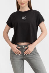 Calvin Klein Jeans Tricou Dama, Logo, Calvin Klein Jeans, Negru, Bumbac (J20J216353-BEH-9989)