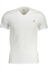 Guess Jeans Tricou Barbati, Guess Jeans, Logo, Alb, Guler in V, Bumbac (M1RI37I3Z11_G011-XL)