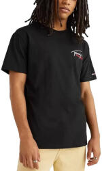 Tommy Hilfiger Tricou Barbati, Tommy Hilfiger Jeans, Graphic Signature, Negru, L INTL (8720643342641)
