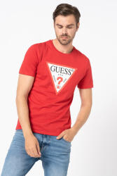 Guess Guess, Tricou Barbati, Slim fit, Cu decolteu la baza gatului si imprimeu logo, Rosu, XL (M1RI71-I3Z11-G532-XL)