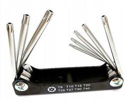 KING TONY Torx Imbuszkulcs Lyukas 8db King Tony Zsebkés 20318PR (20318PR)