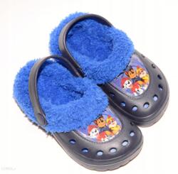 Paw Patrol Slapi Copii, Paw Patrol, Captusit cu plus, Albastru, 27 28 (2526-CLOGS-PAW-5982)