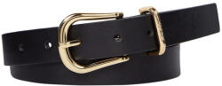 Tommy Hilfiger Tommy Hilfiger, Curea de piele Signature Chic, Negru, 80 (AW0AW12147-BDS-80)