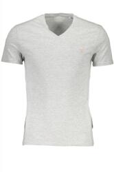 Guess Jeans Tricou Barbati, Guess Jeans, Logo, Gri, Bumbac, Guler in V (TR-034-9217)