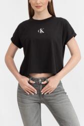 Calvin Klein Jeans Tricou Dama, Logo, Calvin Klein Jeans, Negru, Bumbac (J20J216353-BEH-L)