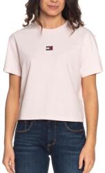 Tommy Jeans Tricou Dama, Tommy Hilfiger, Cu detaliu brodat cu logo, Decolteu la baza gatului, Bumbac (TR-361-4317)