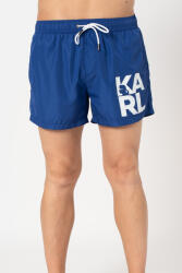 KARL LAGERFELD Karl Lagerfeld, Pantaloni scurti de baie, Imprimeu cu logo supradimensionat (KL21MBS02-NAV-M-9806)