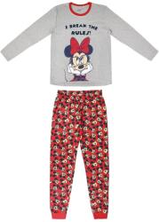 Minnie Mouse Pijamale fete cu licenta, Minnie Mouse, Imprimeu, Bumbac, Rosu Gri (2200006209-6)