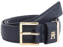 Tommy Hilfiger Curea Dama, Tommy Hilfiger, Albastru Inchis, Piele 100%, Logo Metalic (AW0AW15382DW6)