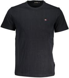 Napapijri Tricou Barbati, Napapijri, Bumbac, Logo brodat, Decolteu la baza gatului (NP0A4H8D-SALIS-SS-SUM_NERO_L)