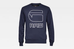 G-Star RAW Bluza Barbati, G-Star Raw, Albastru inchis, Bumbac, S (C2010)
