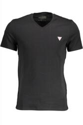 Guess Jeans Tricou Barbati, Guess Jeans, Logo, Negru, Guler in V (TR-040-709)