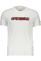 Guess Jeans Tricou Barbati, Guess Jeans, Logo, Alb (TR-182-7790)