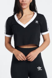 Adidas Tricou Top Dama, Adidas Originals, V-Neck, Negru, Bumbac (HC2040-40-1608)