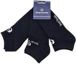 Sergio Tacchini sosete scurte barbati, Sergio Tacchini, Set 3 bucati, Bumbac, Logo Brodat (NINCS-N39)
