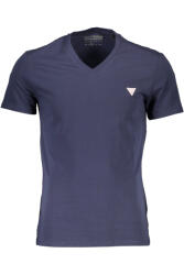 Guess Tricou Barbati, Guess, Albastru inchis, Guler in V, Bumbac, XL (TR-035)
