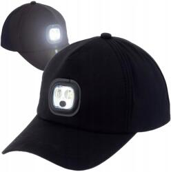  Baseball Sapka Járőr Fejlámpa Led Usb Sportoló Horgász Fekete (5903991926876)