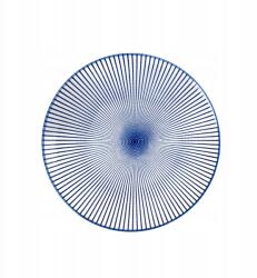 Homla Navia desszertes tányér sötétkék, barna szegéllyel 19 cm Homla (157775)