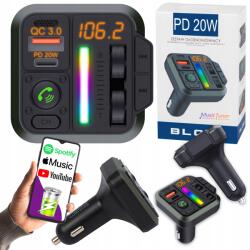 BLOW Bluetooth Transmitter 5.3 Autós Fm Kihangosító Qc 3.0 PD20W (74-173#)
