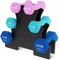 4FIZJO Súlyzó Szett Edzés Súlyzó Fitnesz Állvány 4FIZJO 7KG (Hantle fitness do treningu 4FIZJO zestaw 7 kg)