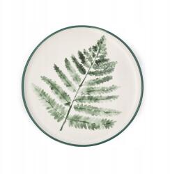 Homla Blyde porcelán tányér páfránylevéllel 20cm Homla (203304)