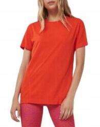 sinsay Narancssárga Klasszikus Sport Póló Sima Laza Dekoratív Varrásokkal S