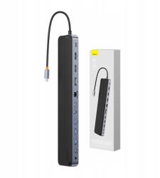 Baseus Hub 12w1 Baseus Elitejoy GEN2 Usb-c 2xHDMI, 3xUSB 3.0, RJ45, Audio (WKSX030213)