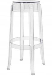 King Home Charles 76 bárszék, átlátszó polikarbonát (118-APC2.CLEAR)