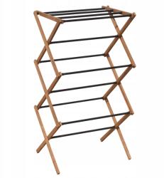 Sepio Függőleges fa szennyestartó, strapabíró kerti erkély (10SUSDRAURDSM) Ruhaszárító