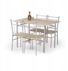 Halmar Faust étkező asztal szett asztal 4 szék sonoma tölgy konyha étkező nappali (V-CH-FAUST-ZESTAW)