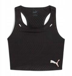 PUMA Női futó felső Puma Run Ultraspun Crop puma black/ fireglow XL (525060 90)