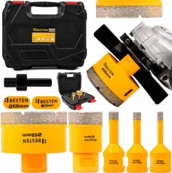 BESTEN Beton, Gres, Csempe Fúrókorona Készlet Dobozokhoz 6-68mm M14 Adapter (BE0002820)