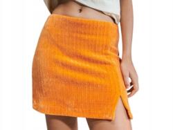 sinsay Narancssárga Sima Trapéz Szoknya Mini Kivágás Cipzár Klasszikus Xs