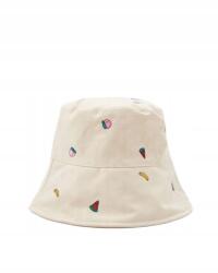 sinsay Világos Bézs Kalap Fazon Bucket Pamut Hímzés Gyümölcs Univerzális