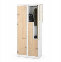 Jan Nowak Munkavédelmi fémszekrény Julia Eco Design fehér-fa (1866)