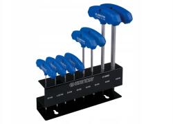 KING TONY Imbuszkulcs Hex Szár 8db 2-10mm Állvány T Típus King Tony 21208MR (21208MR)