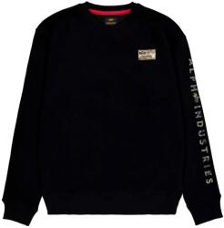 Alpha Industries Kapucni nélküli pulóver Alpha Industries Camo Sleeve Crewneck Black M (156306/3 M)