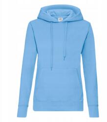 Fruit of the Loom Női kapucnis pulóver Hooded Sweat New Sky Blue méret Xs (620380)