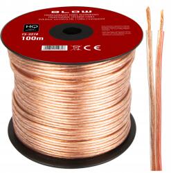 BLOW Hangszórókábel Kéteres Audio Professzionális Kábel Hq 2x4 mm TEKERCS100m (73-327#)